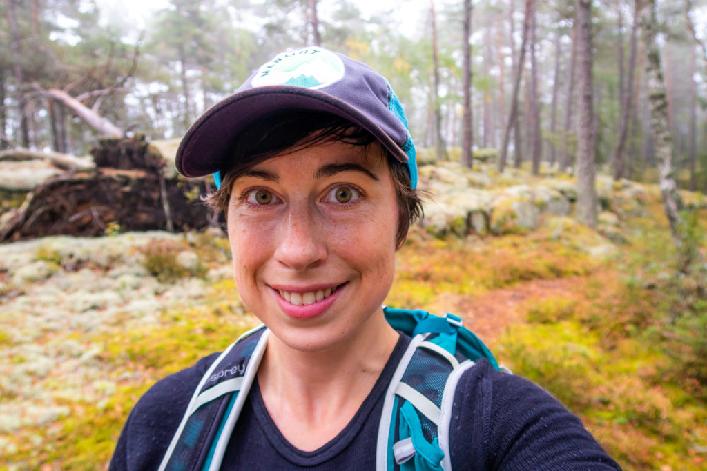Selfie i skogen