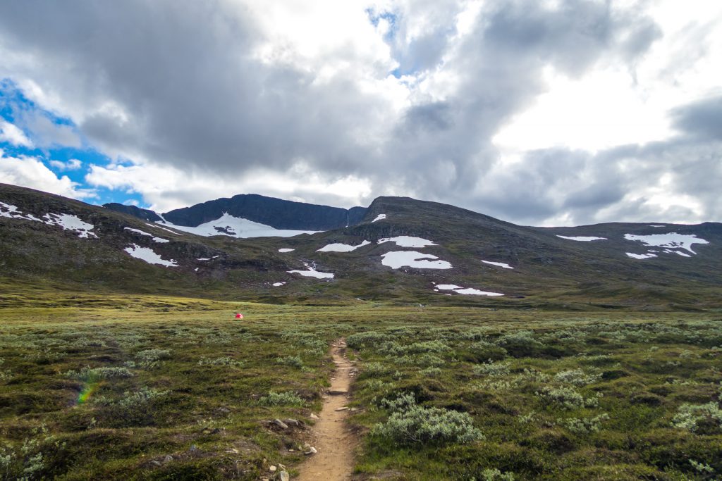 Utsikt mot Helags glaciär