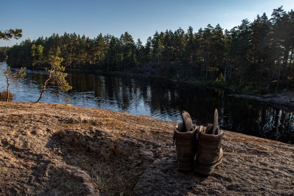 Good morning! Airing my hiking boots, Sörmlandsleden 23