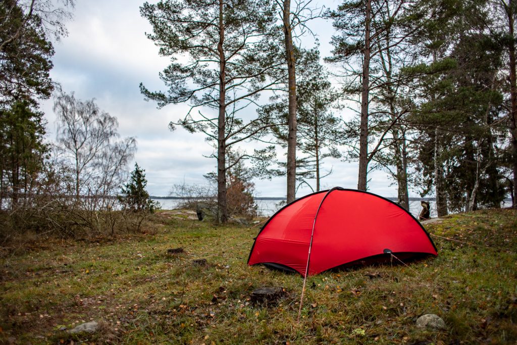 Utsikt från tältplats