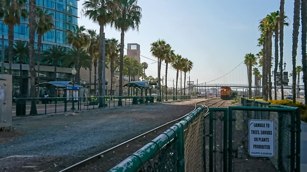 Tågkorsning i San Diego