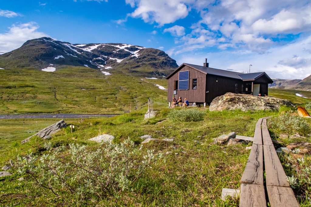 Viterskaletstugan, STF, är den sydligaste stugan längs Kungsleden.