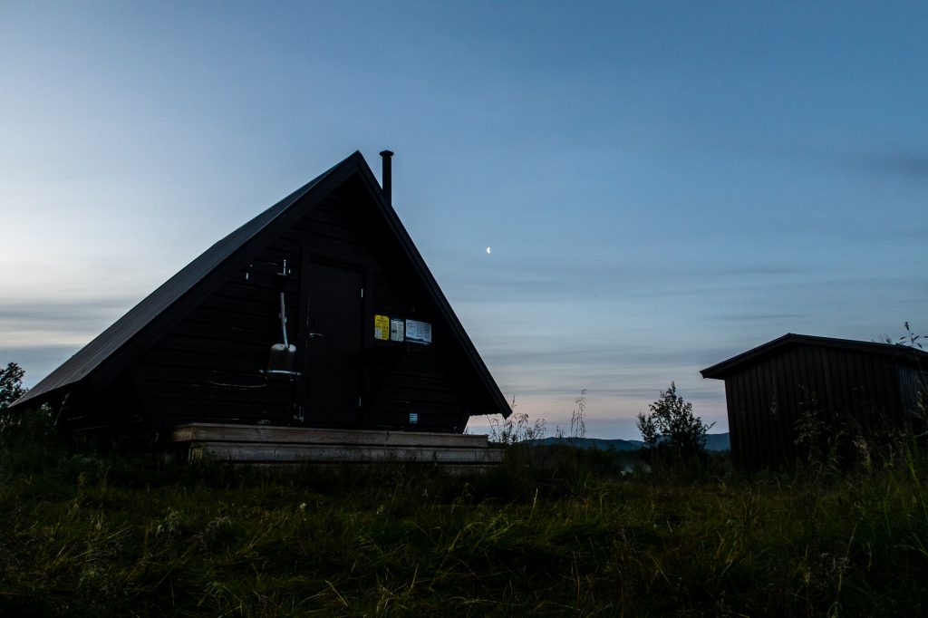 En raststuga längs Kungsleden