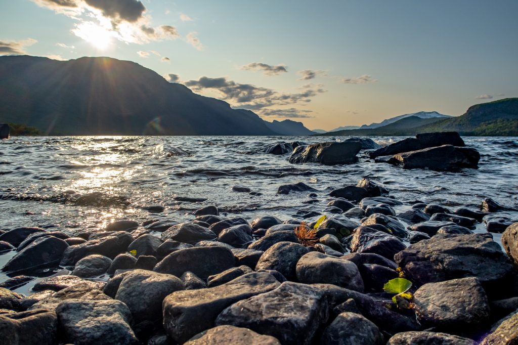 Vid vattenbrynet vid Saltoluokta