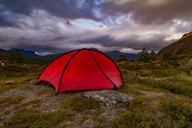 Tältplats längs Kungsleden