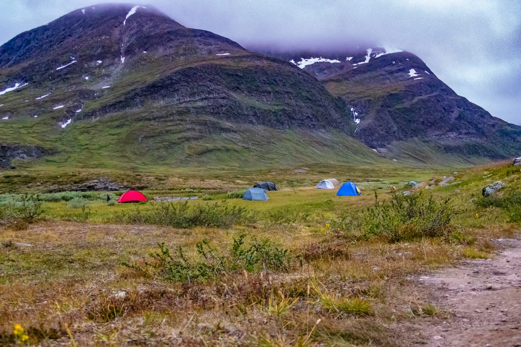 Härlig tältplats vid Sälka