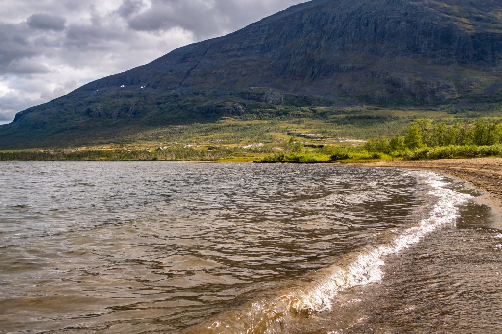 Stranden vid Abiskojaure