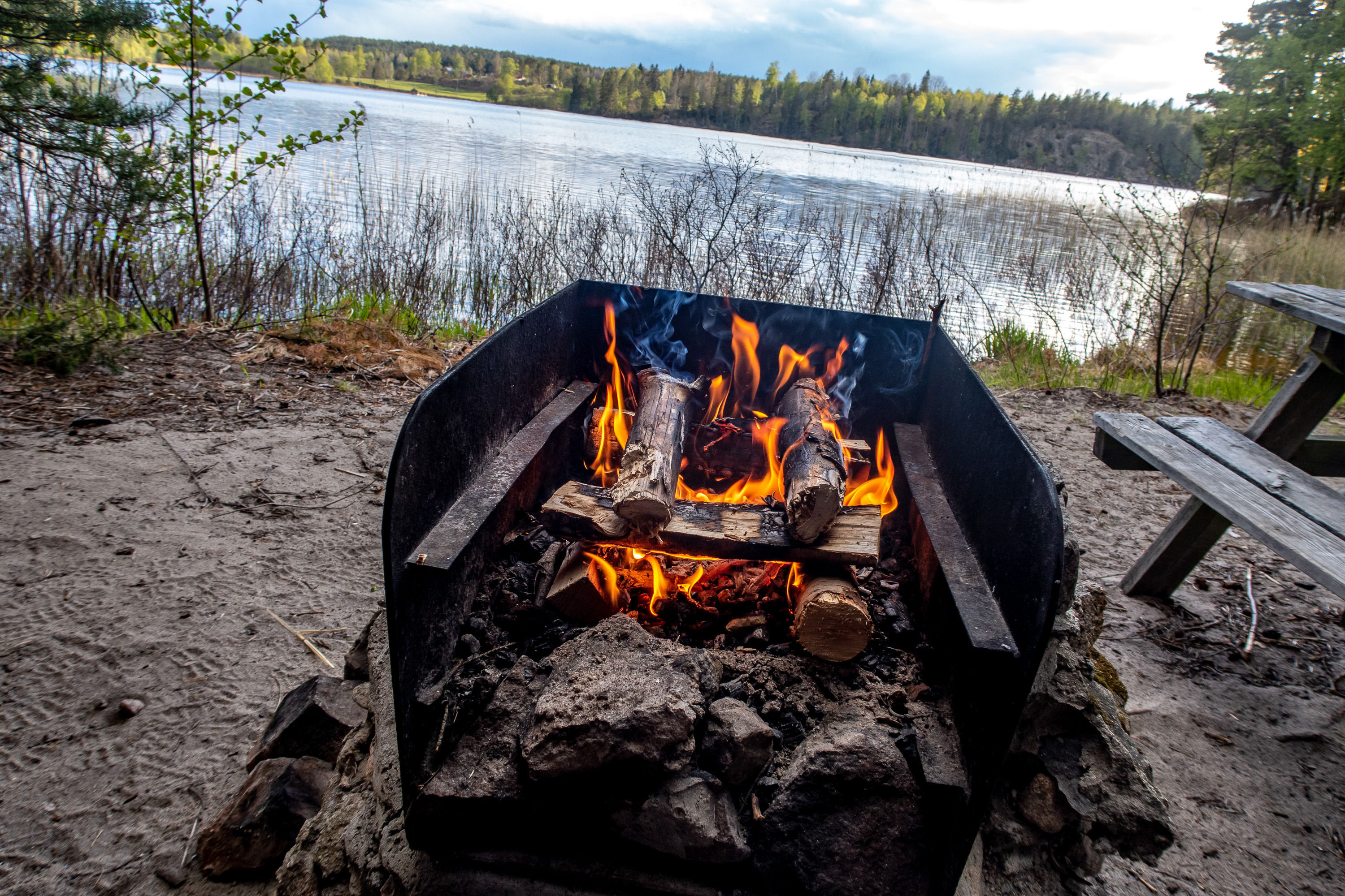 Brasa vid Björnsjön, Sörmlandsleden etapp 31