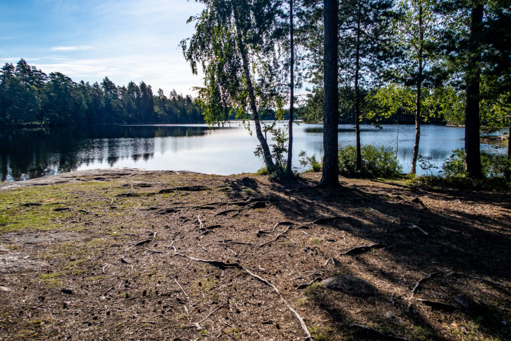 Badplats vid Stora Älgsjön