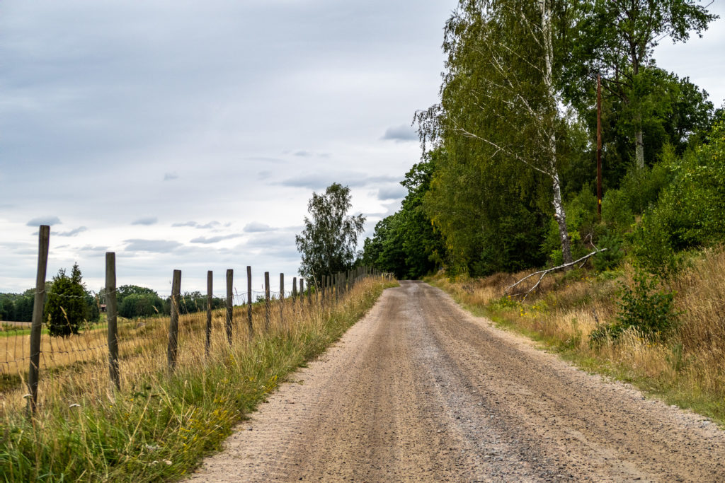 Östgötaleden följer en grusväg