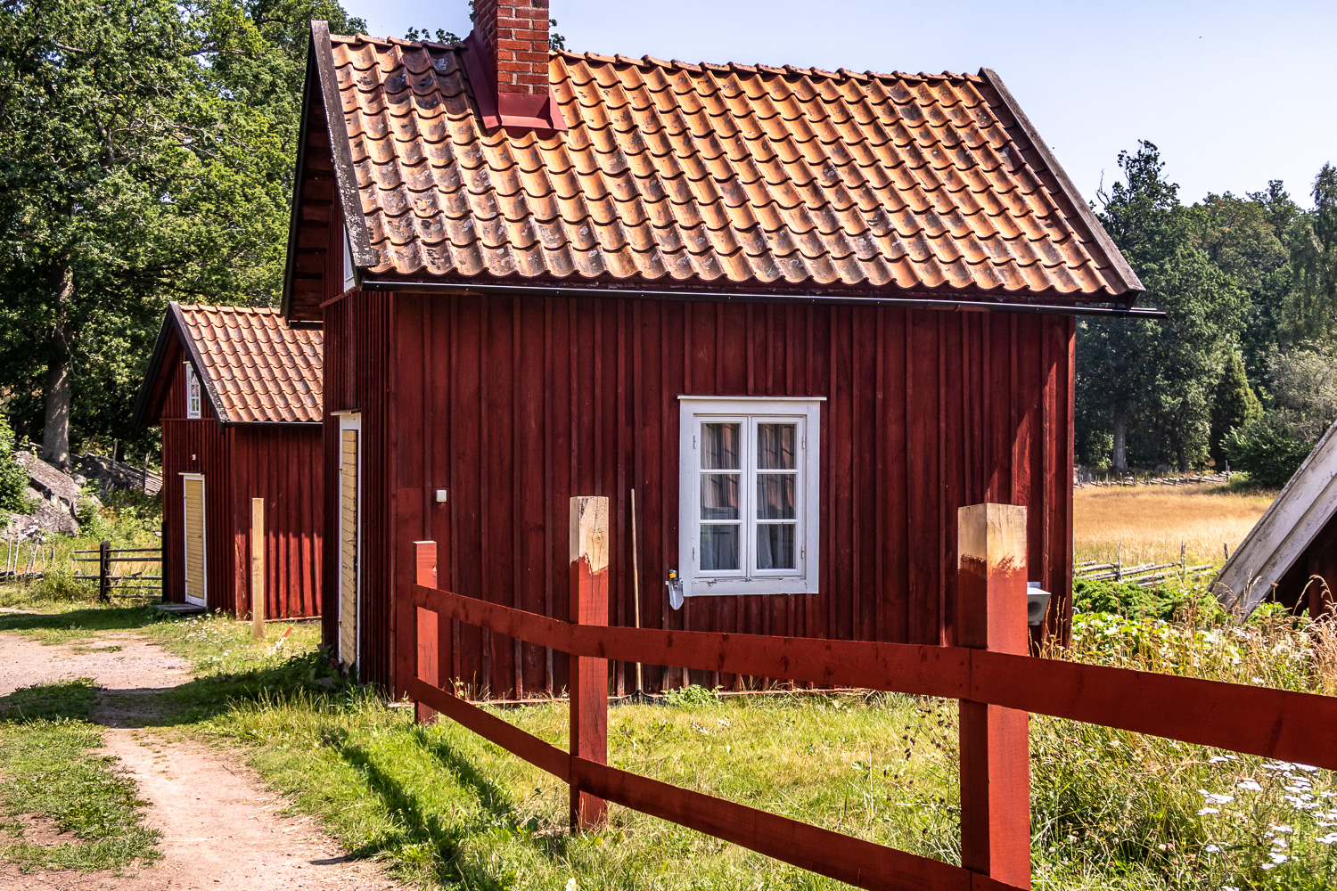 Små bodar i Stensjö by