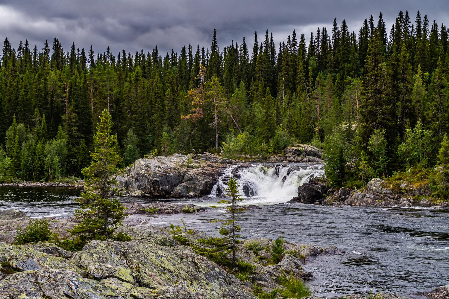 Vattenfall vid Litsjöforsen