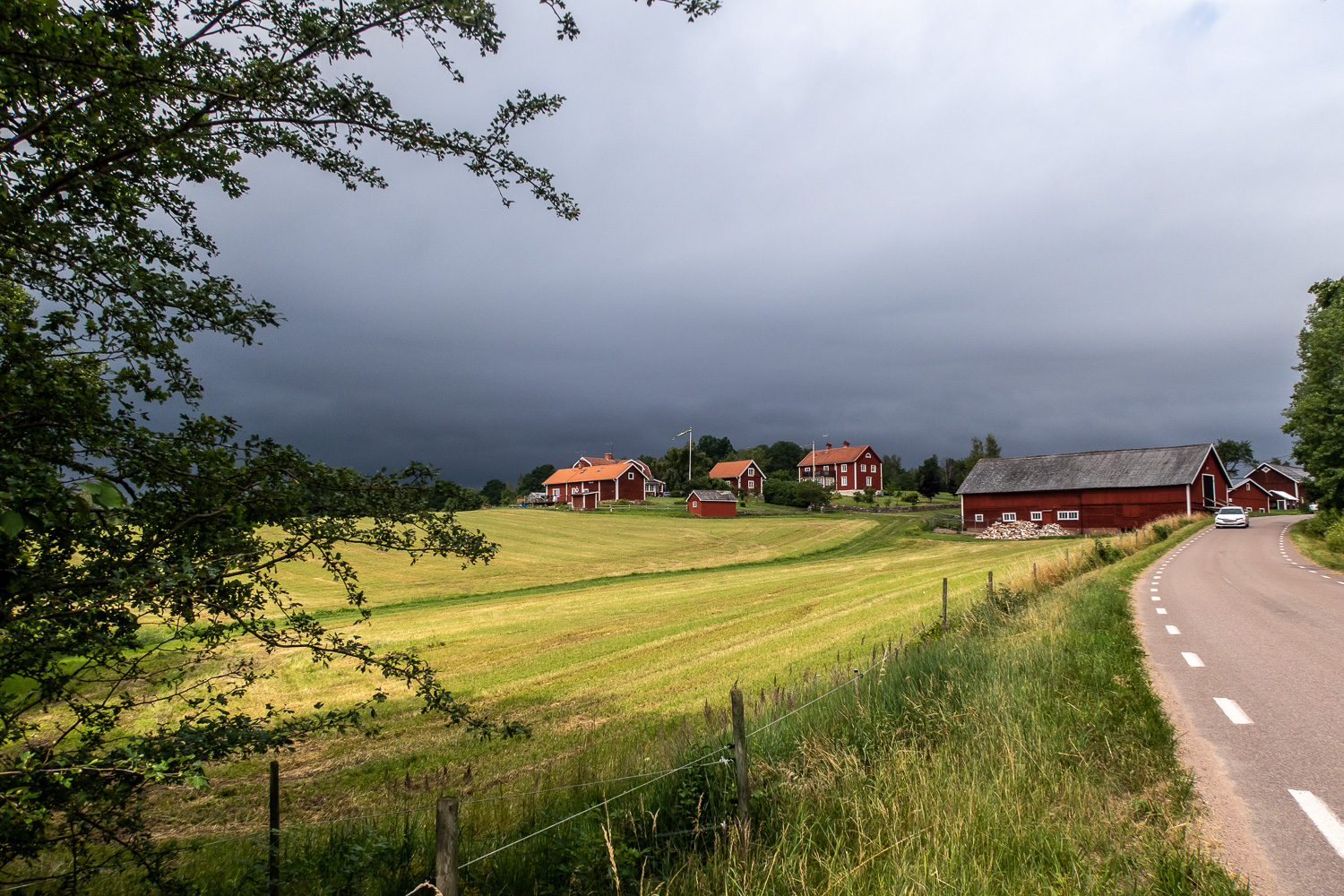 Bondgård vid vandring på Torpön