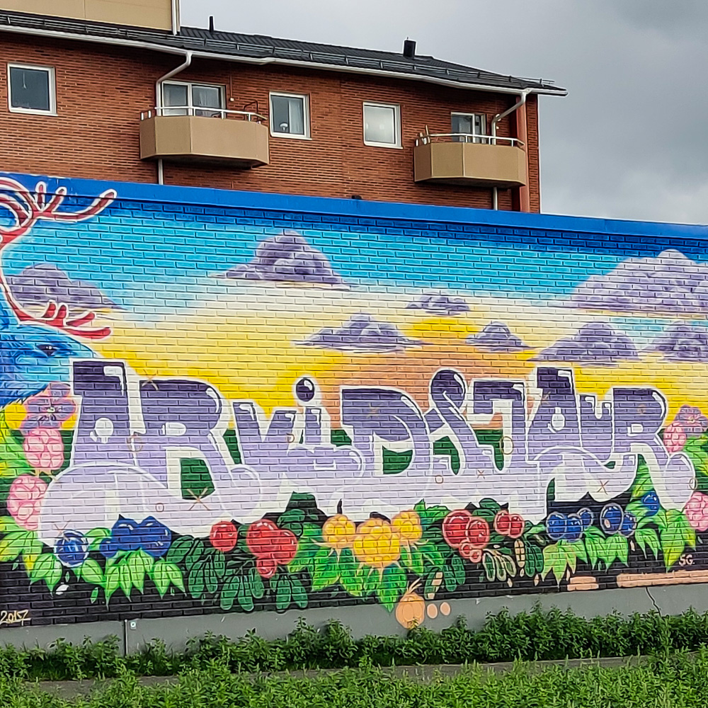 Graffittivägg i Arvidsjaur