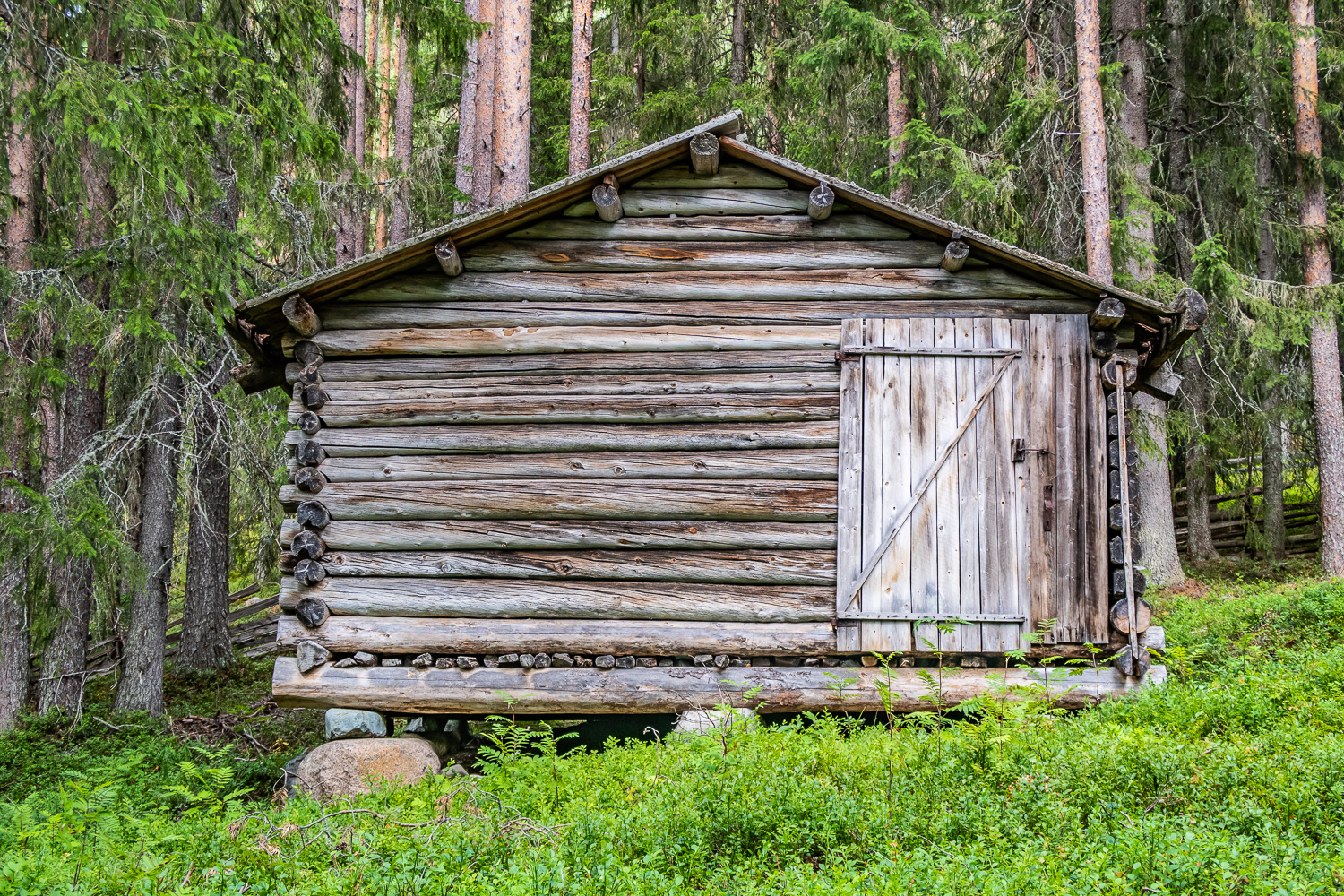 Förrådsbyggnad i Gallejaur kulturreservat