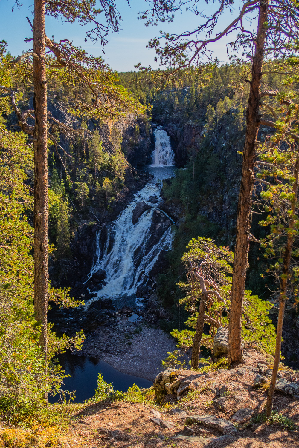 Muddusfallet, vattenfall i Muddus nationalpark