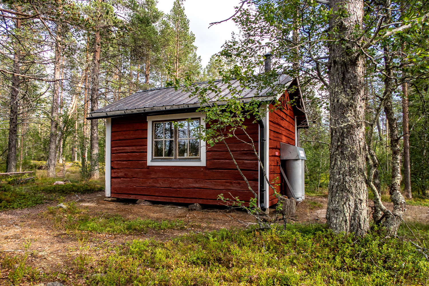 Raststugan Nammávarre i Muddus nationalpark