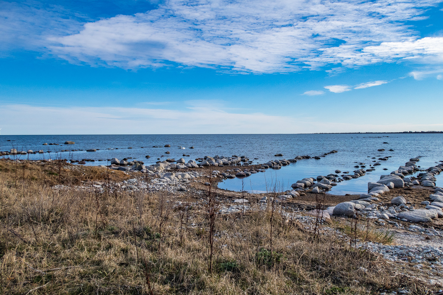 Gammal hamn vid Hallnäs udde