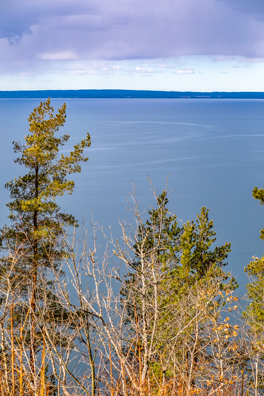 Utsikt över Vättern från Omberg