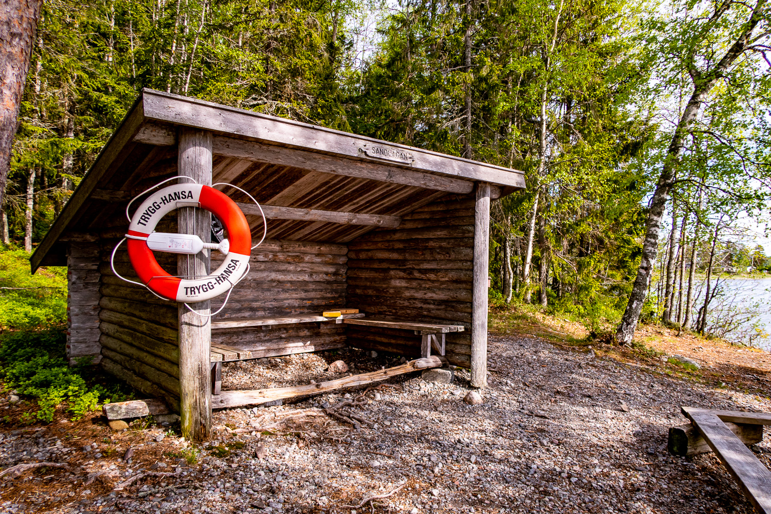 Vindskydd vid Sandlågan, Höga kusten