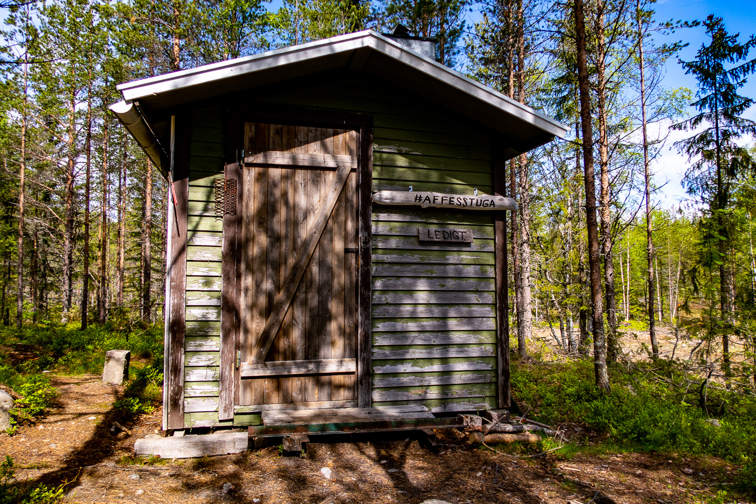 Affes stuga längs Höga kusten