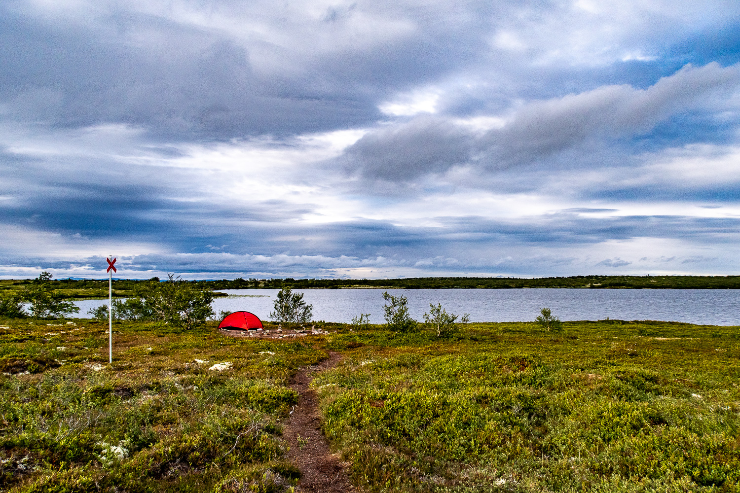 Tältet Hilleberg Niak i Fulufjällets nationalpark