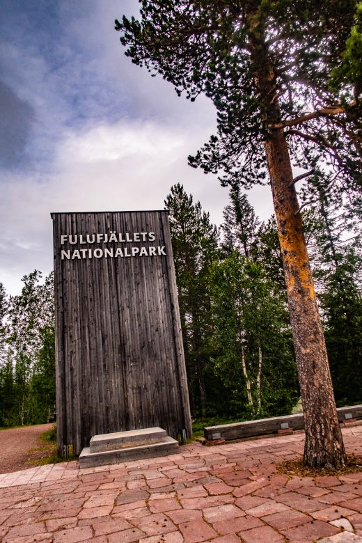 Huvudentré Fulufjällets nationalpark