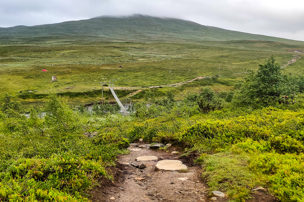 Hängbro längs Jämtlandstriangeln