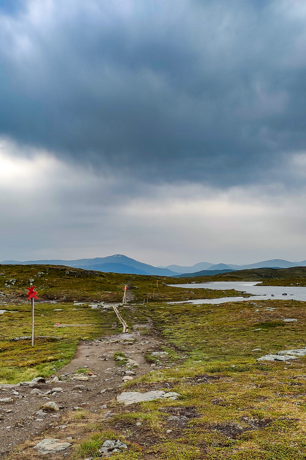 Vacker fjällvy vid vandring runt Sylarna