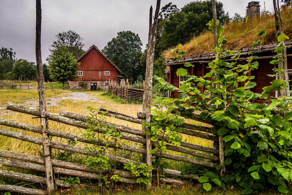 Gärdsgård och ladugårdsbyggnader i Råshult