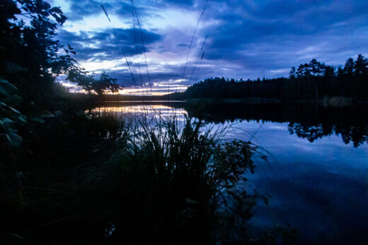 Solnedgång över Bredsjön