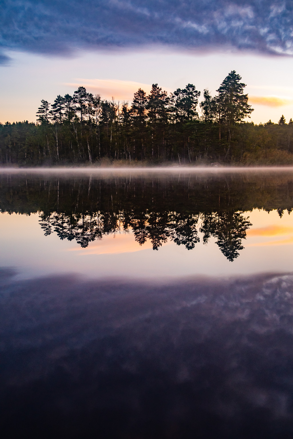 Morgondis över Bredsjön, Sörmlandsleden