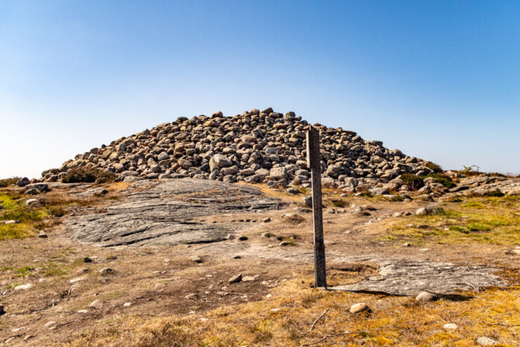 Stenhög från Bronsåldern i Näsbokrok naturreservat